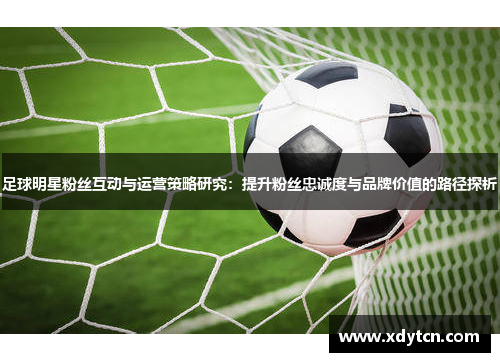 足球明星粉丝互动与运营策略研究：提升粉丝忠诚度与品牌价值的路径探析